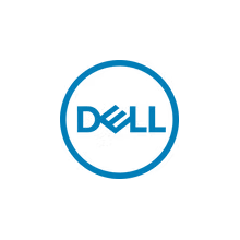 Dell logo with blue circle and text