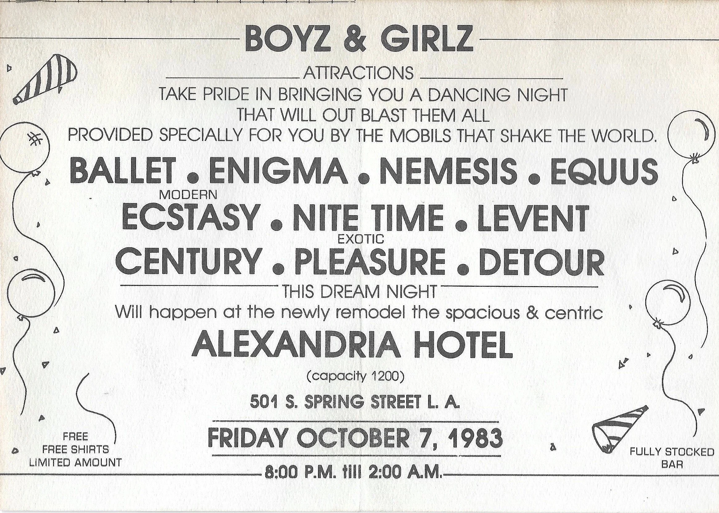 10.7.83 - Alexandria Hotel