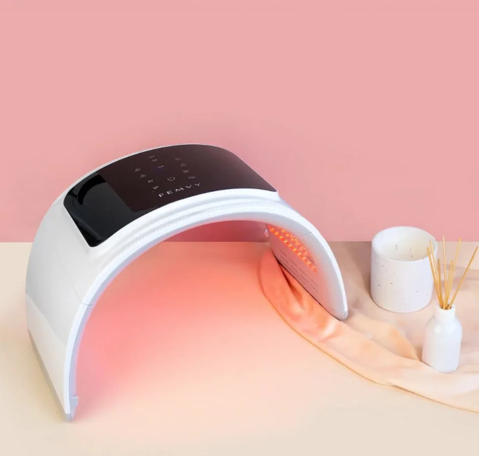 Image of an LED beauty mask used for treatment