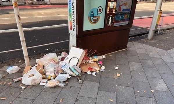 Shibuya - on-the-spot fines for littering
