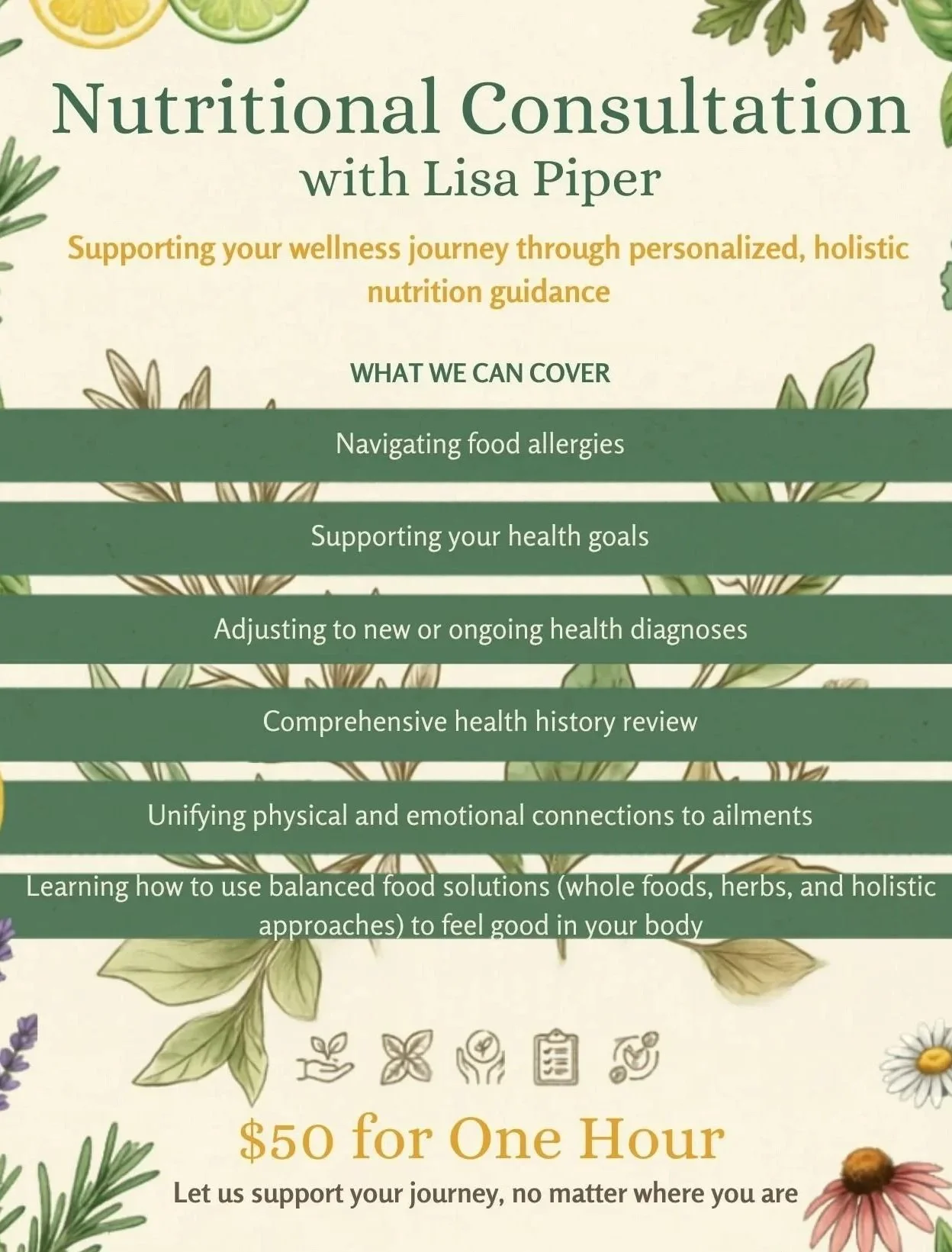 Personalized Nutritional Consultation with Lisa Piper