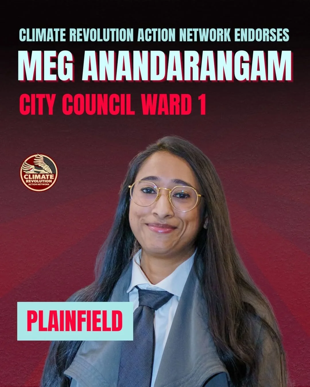 CRAN Endorses Meg Anandarangam for Plainfield City Council Ward 1
