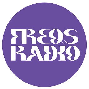Purple circle with white stylized text reading "Zero Radio"