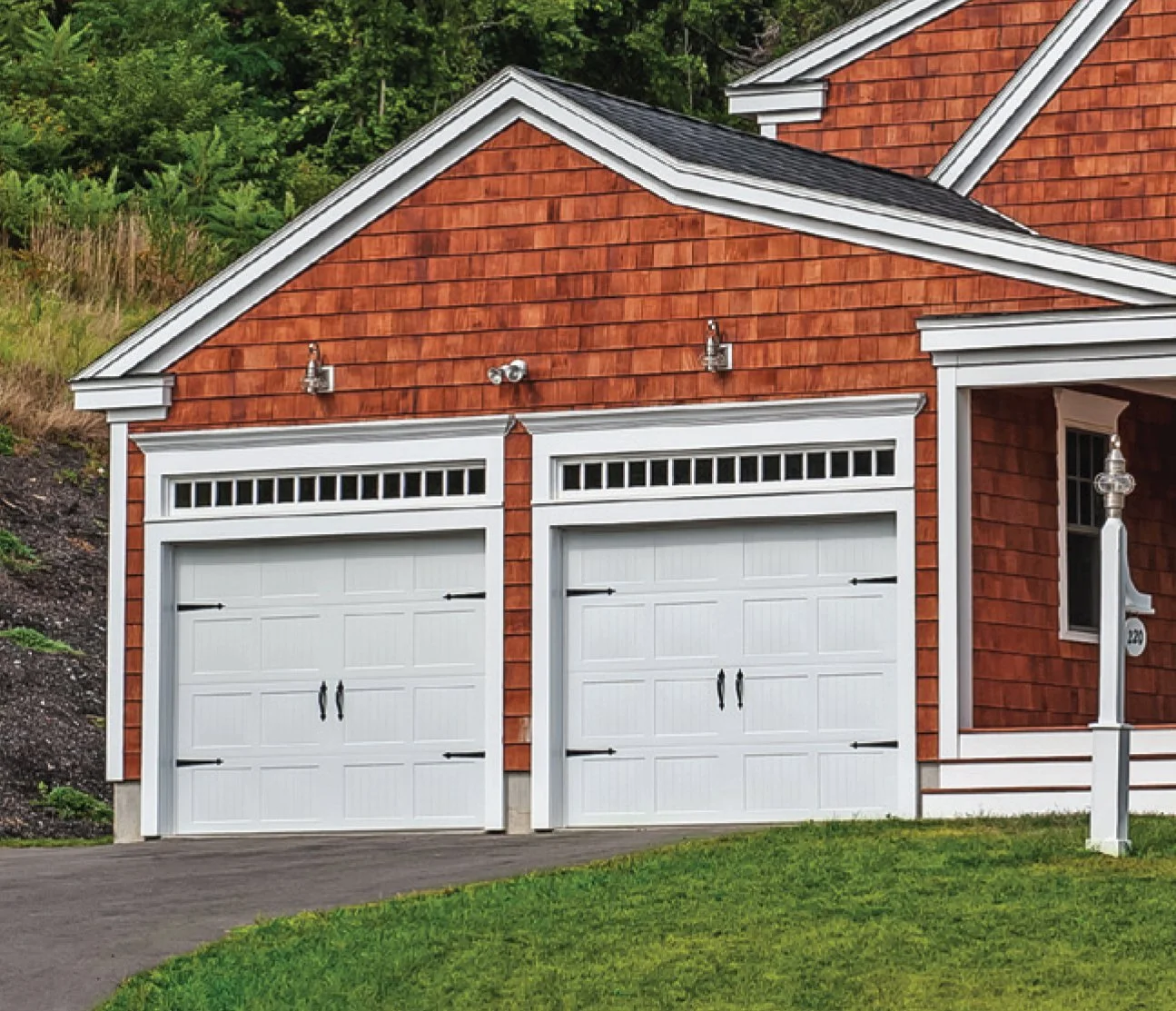 CHI White Stamped Carriage House Door