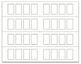 Stamped Shaker Garage Door