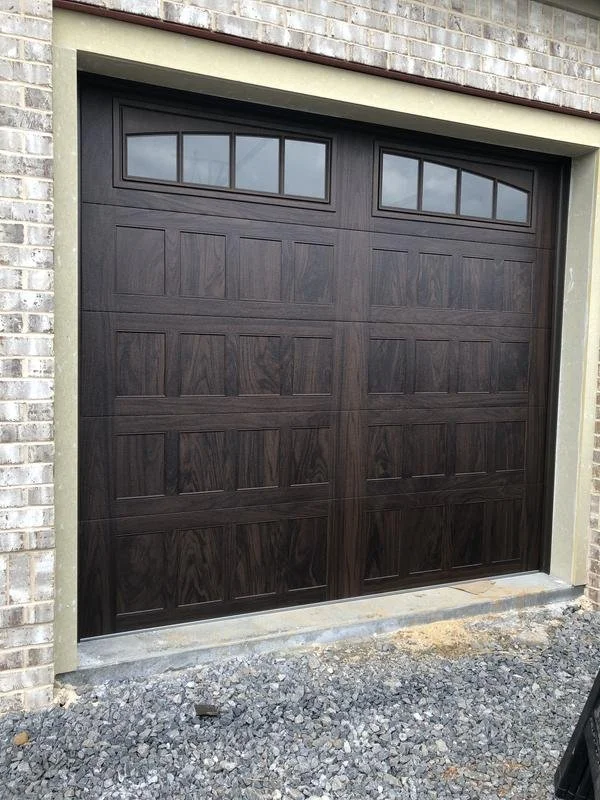 Small Wooden Stamped Shaker Garage Door