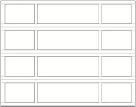 Recessed Panel Garage Door 2