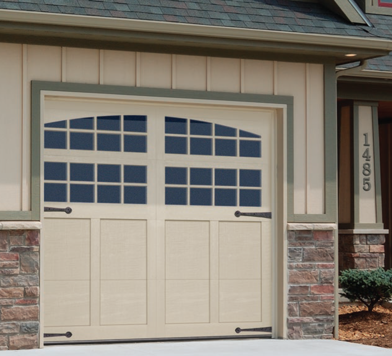 Four Window Carriage Collection Garage Door