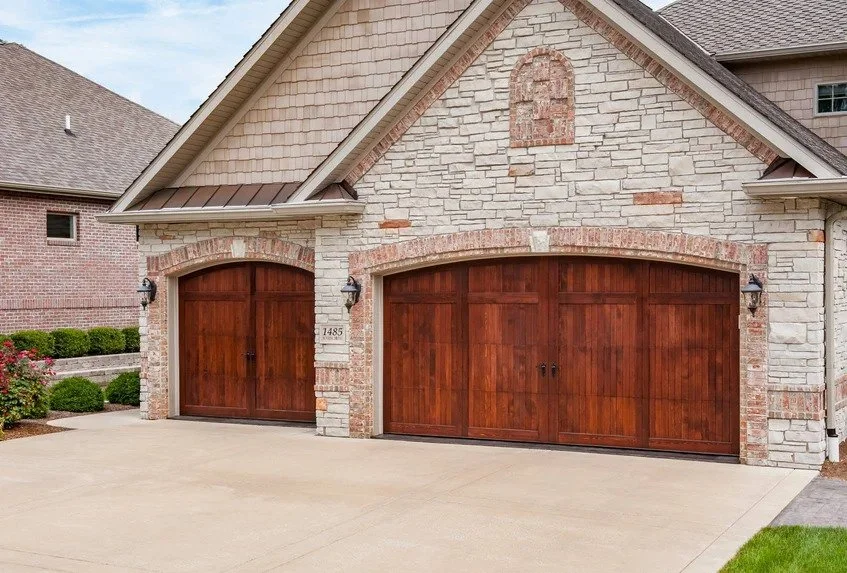Two Cedar Carriage Collection Garage Doors