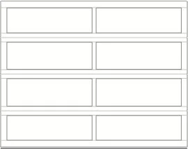 Aluminum Full-View Garage Door