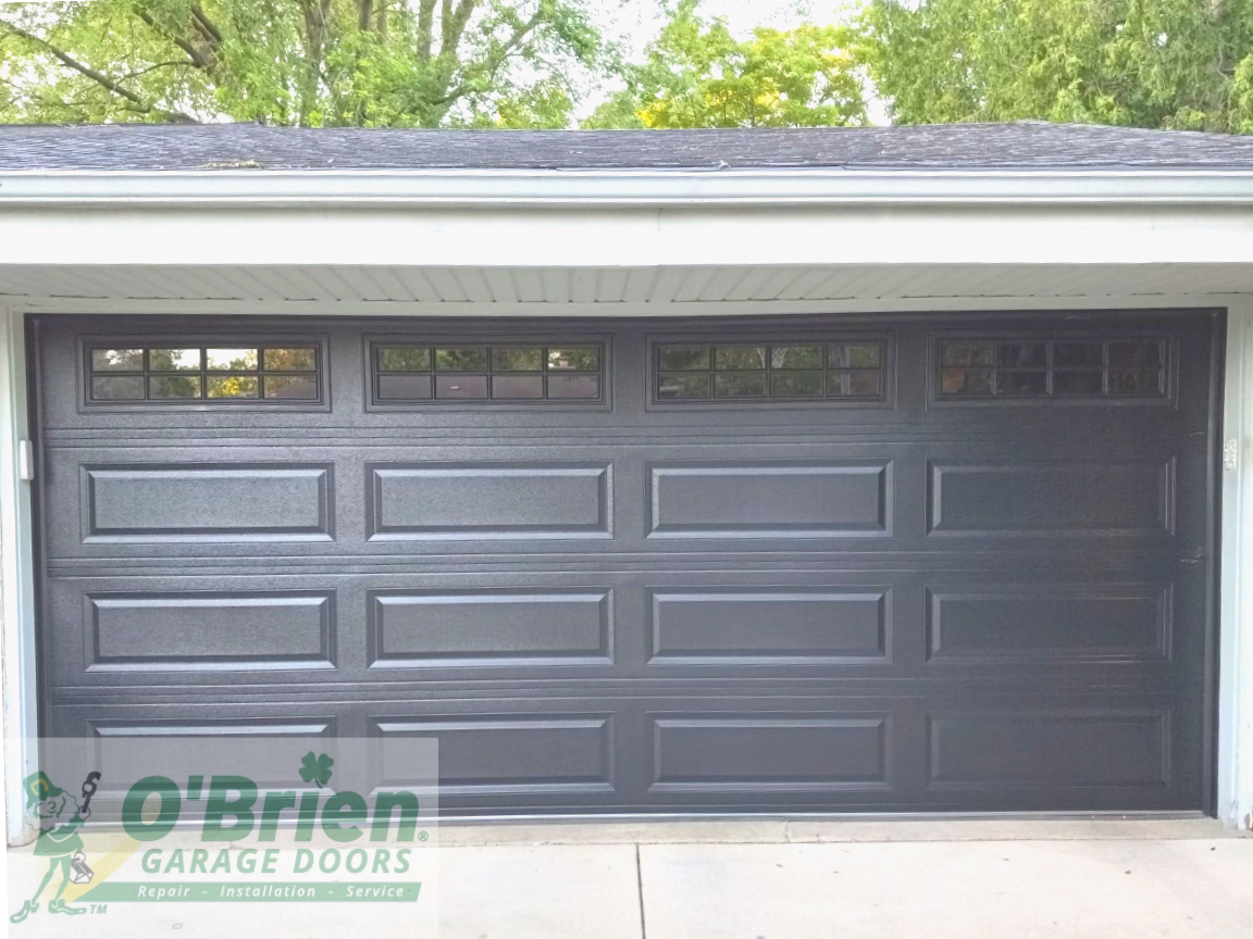 Black Garage Door