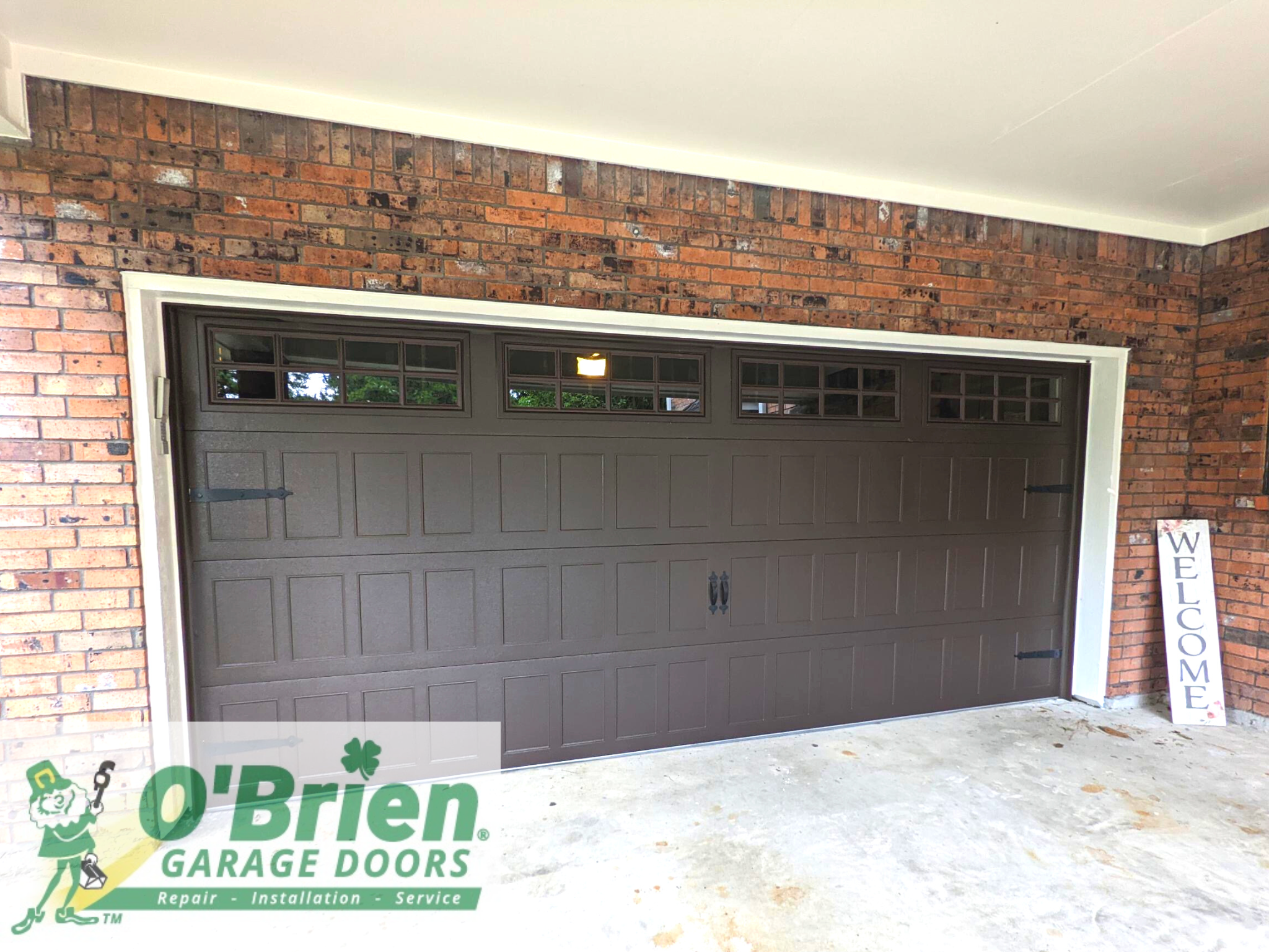 Dark Brown Garage Door