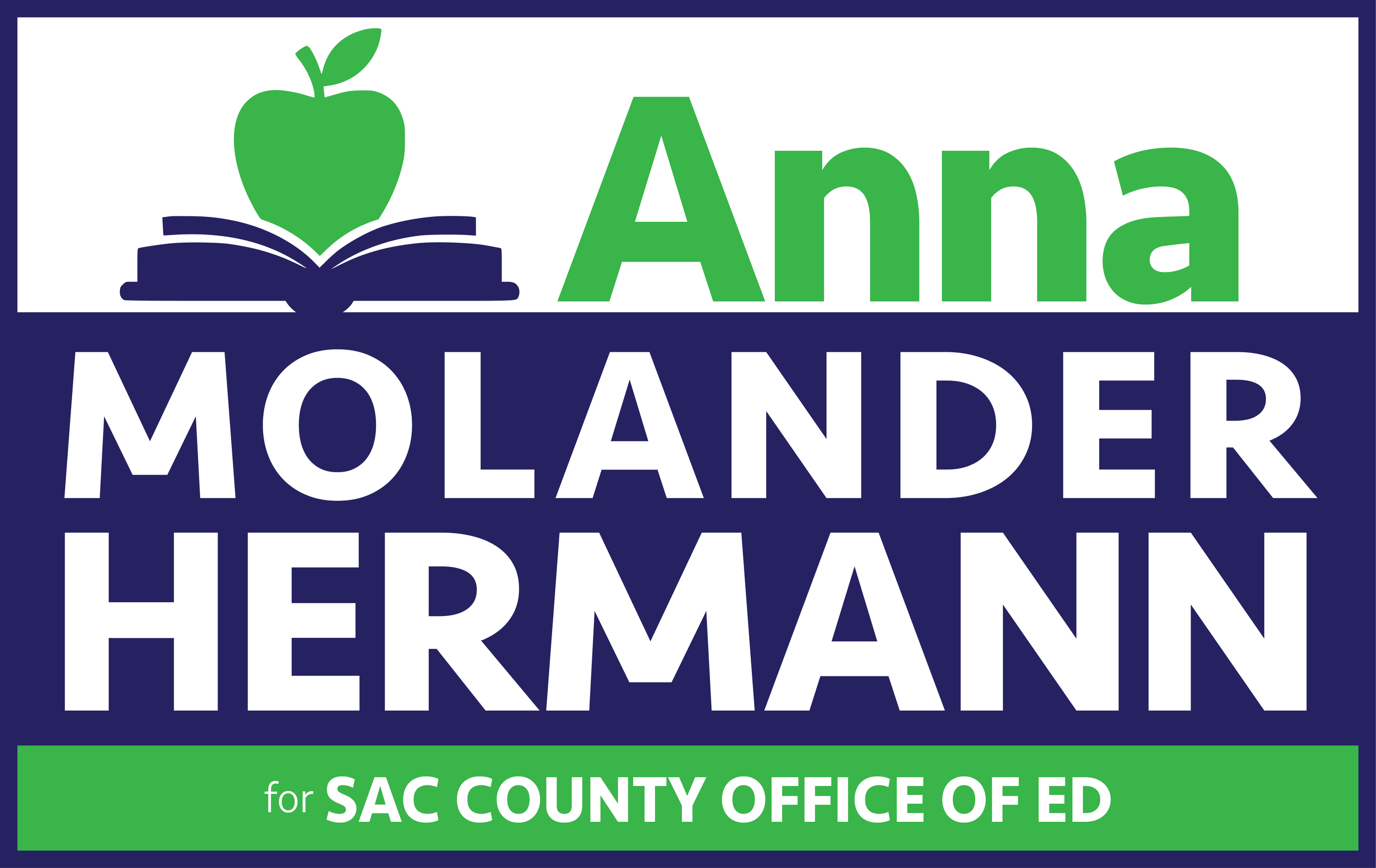 Anna Molander Hermann for Sac County Office of Ed logo