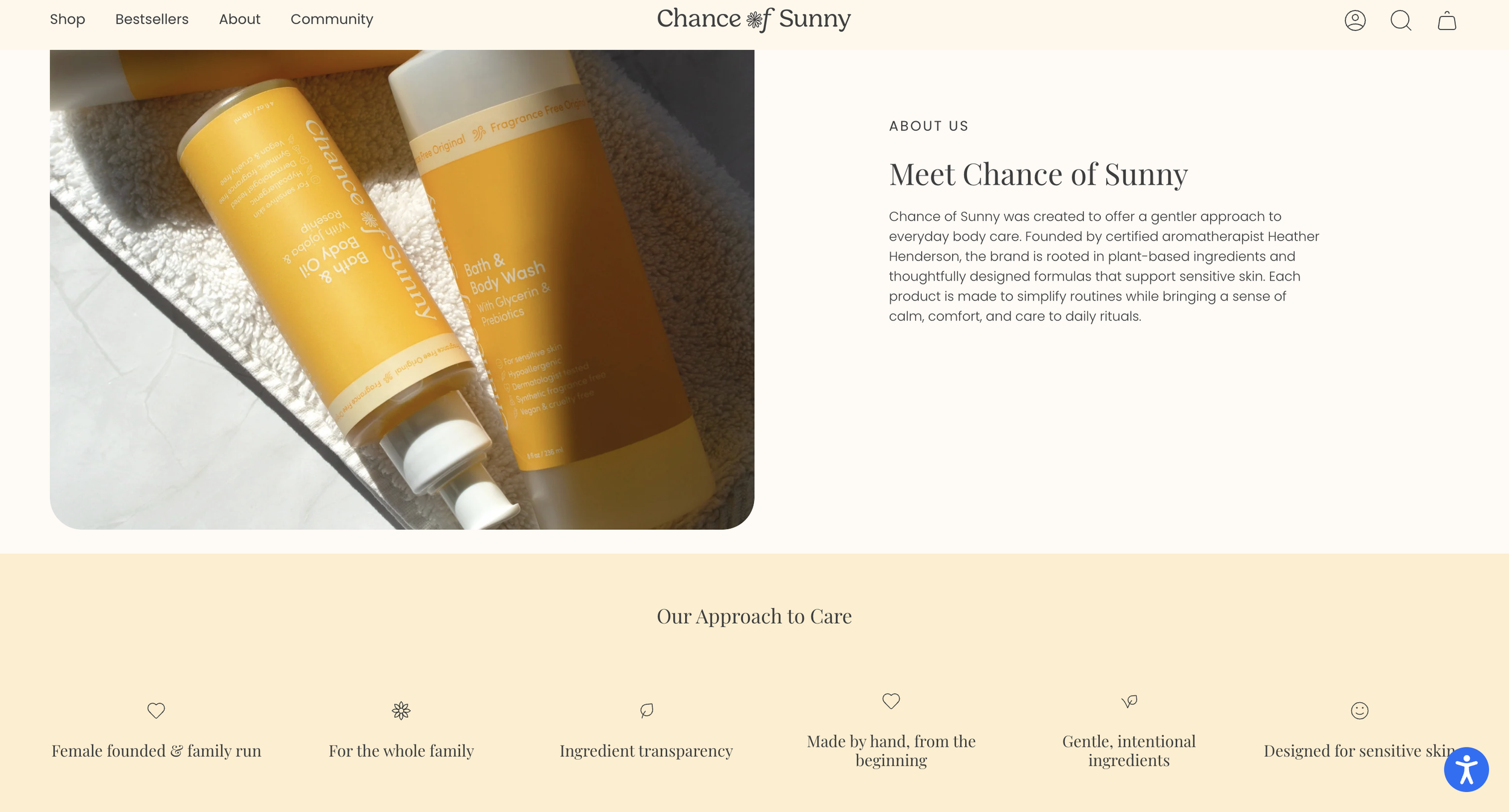 Our Story: Streamlined all of the descriptions and made clear points of the standards for quick overview.