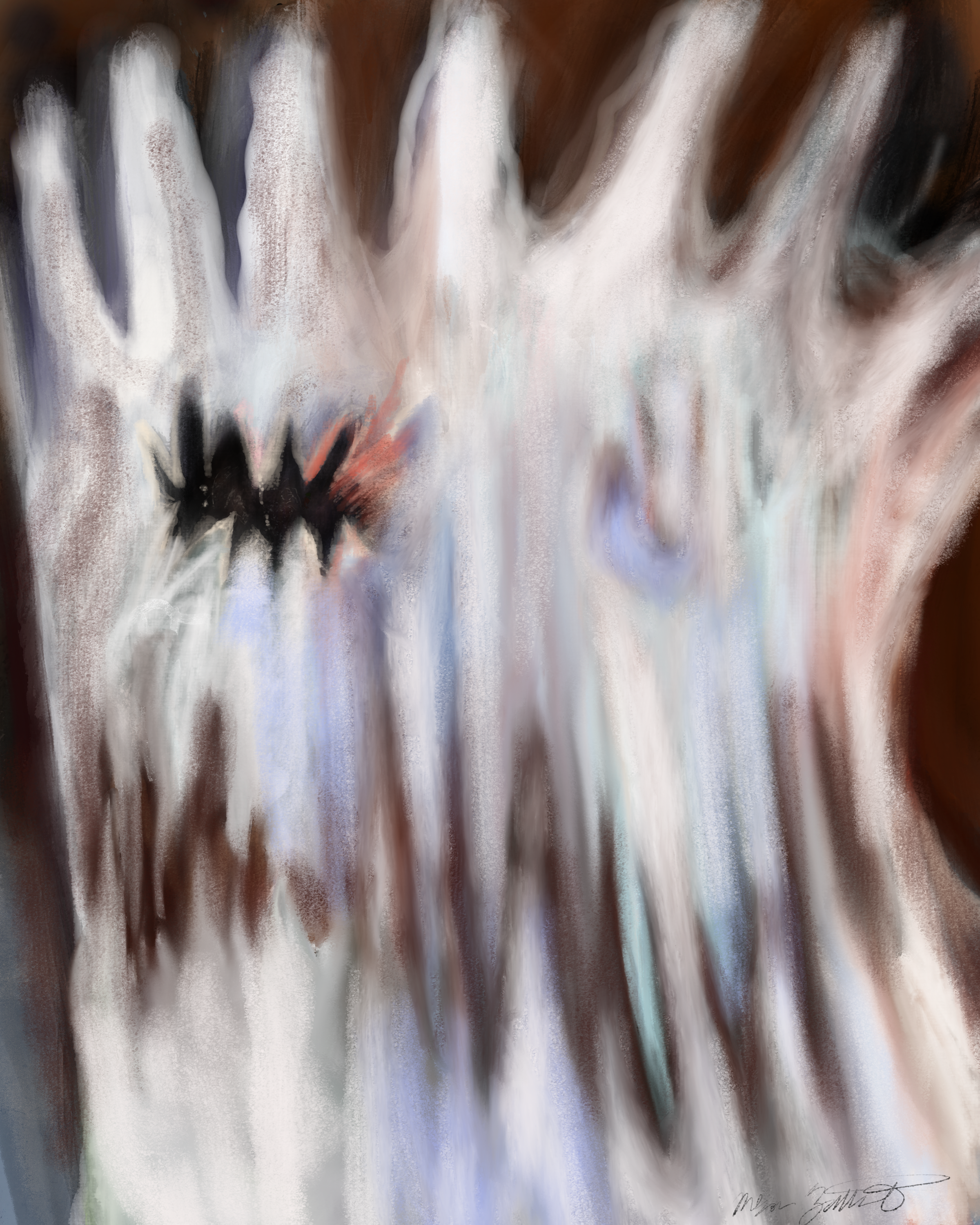 “When the ice starts to melt”, 2025/2026
2400 x 3000 px
Digital Illustration (Sketchbook and Procreate)
Life after trauma; WIP