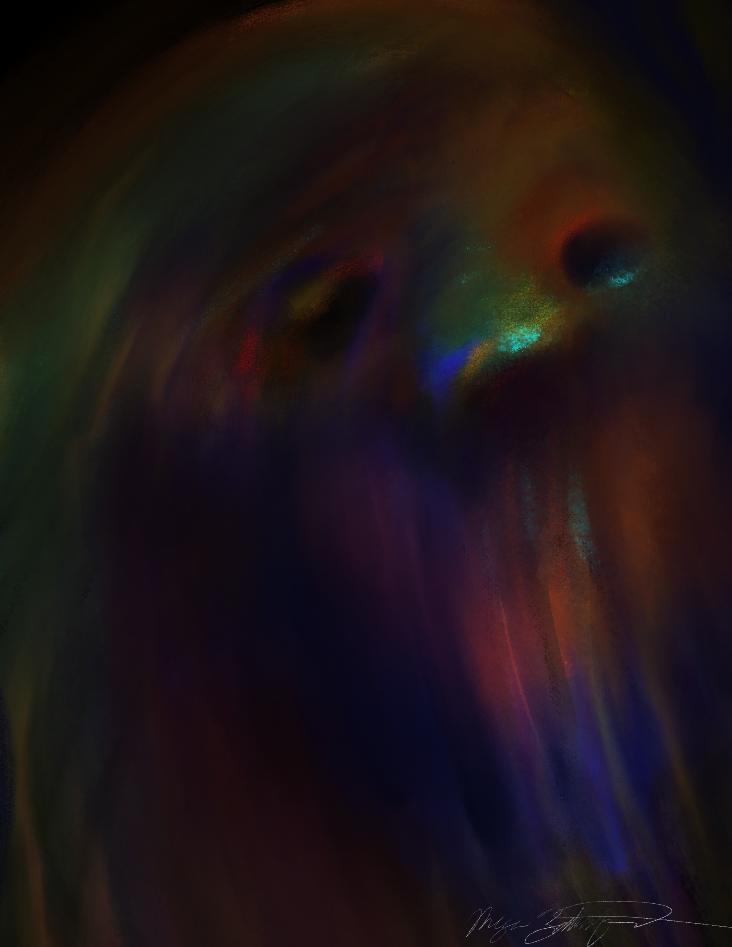 “Deletion”, 2026
8.5”x 11”
Digital Drawing (Procreate)
Intuitive drawing on overstimulation and disassociation, and self.
