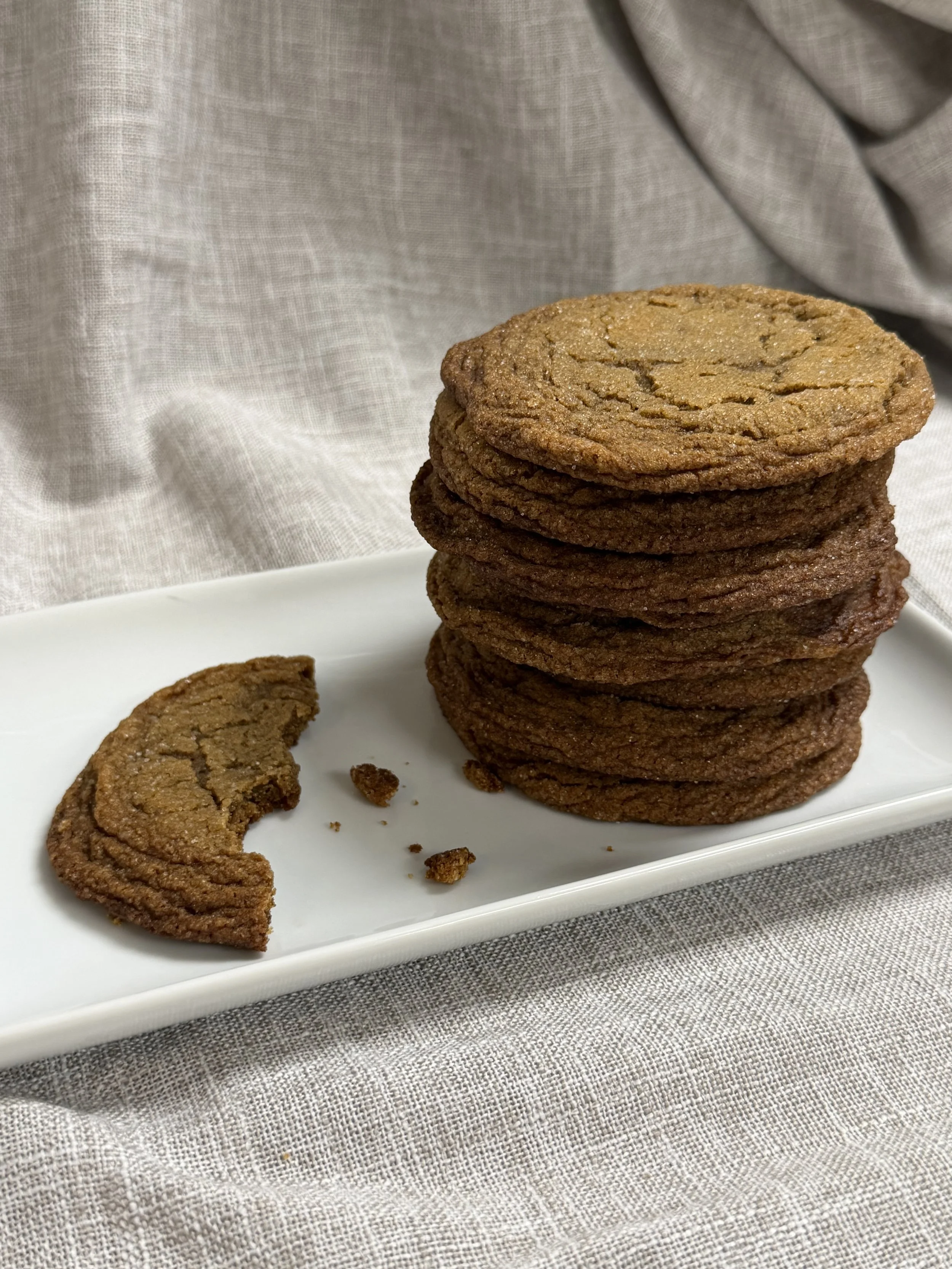 Molasses cookie batch