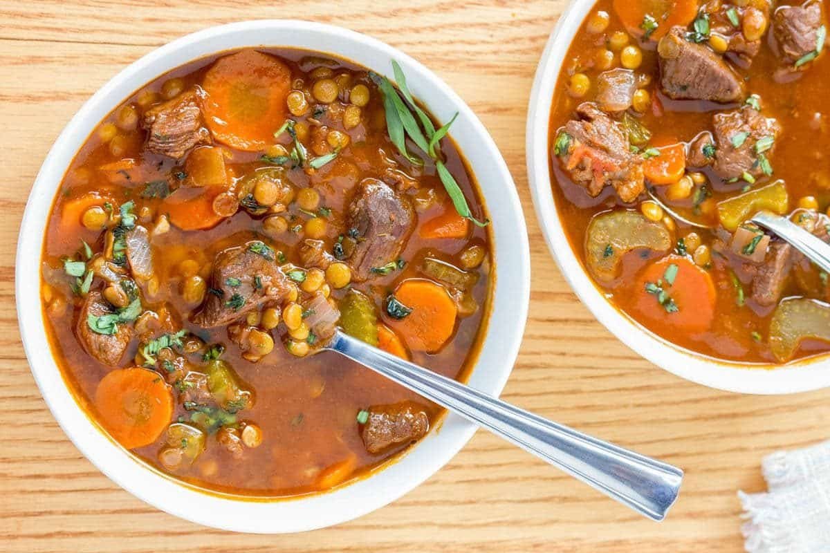 Savoury Beef and Lentil Stew