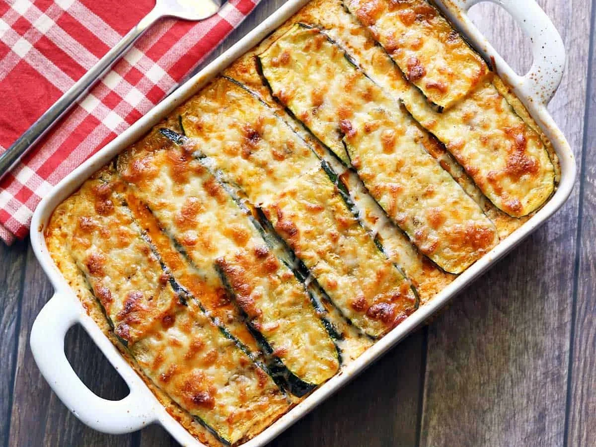 High Protein, Low Carb Zucchini Lasagne