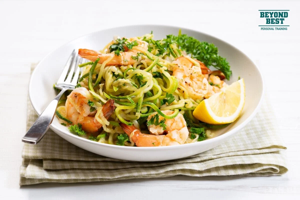Zesty Prawns with Zucchini Noodles