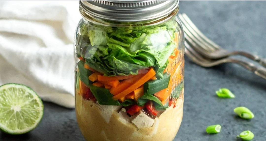 Peanut Lime Chicken - Jar Salad