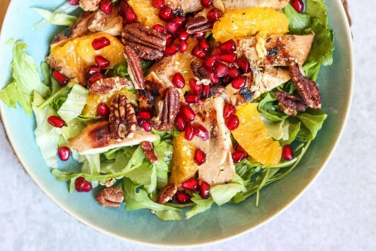 Chicken, Orange and Walnut Salad