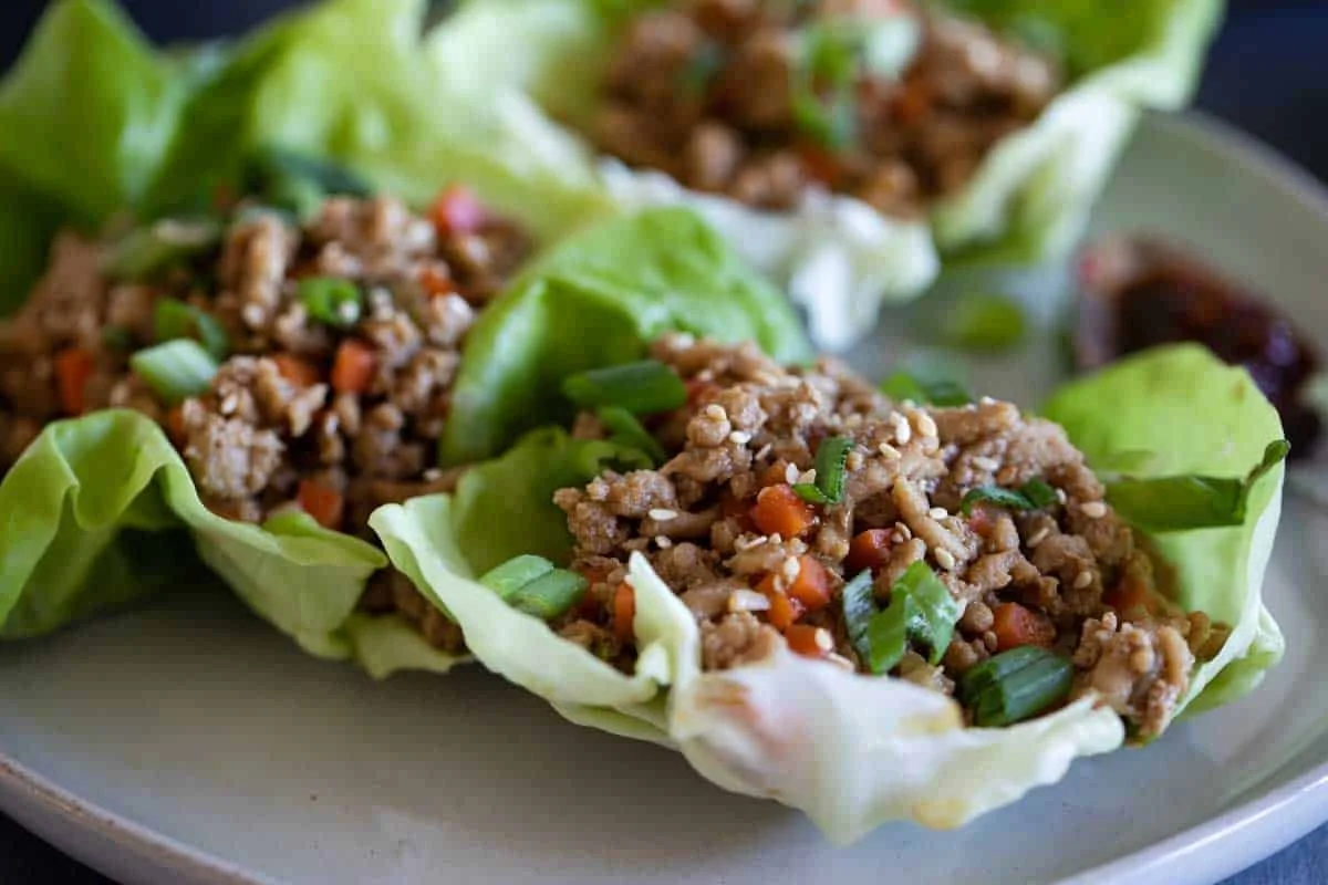 Asian Chicken Lettuce Cups