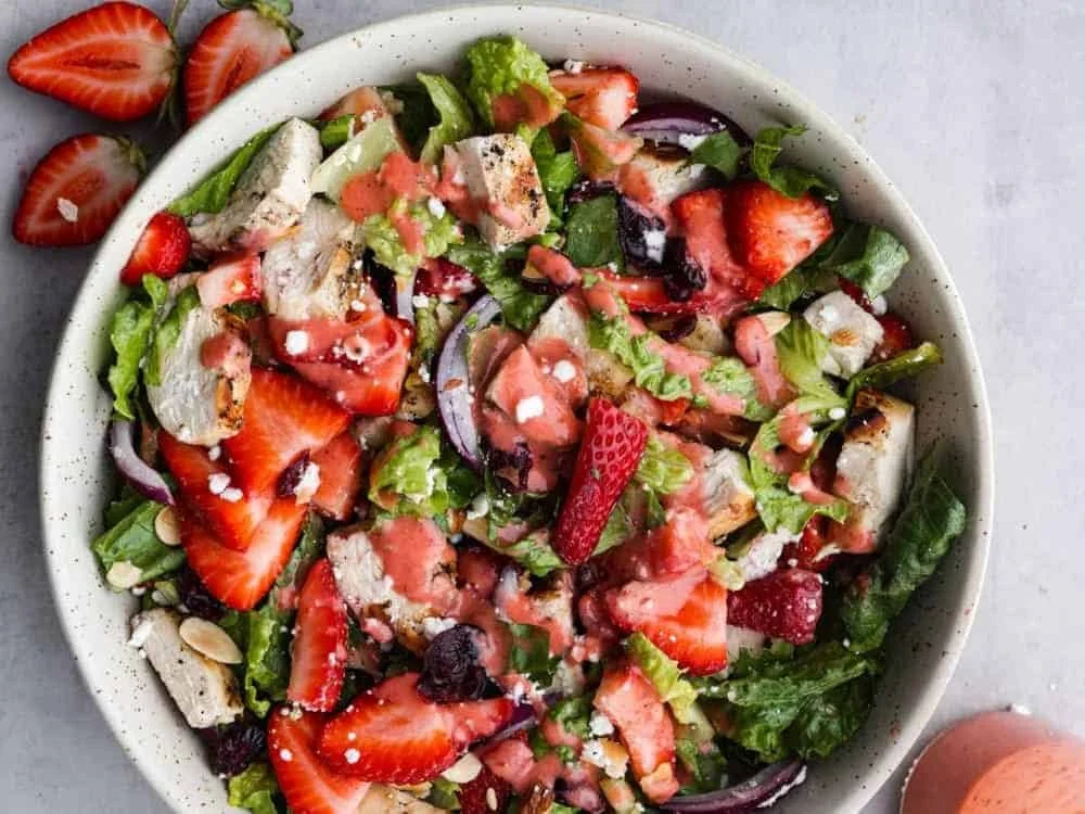 Strawberry Balsamic Chicken Salad