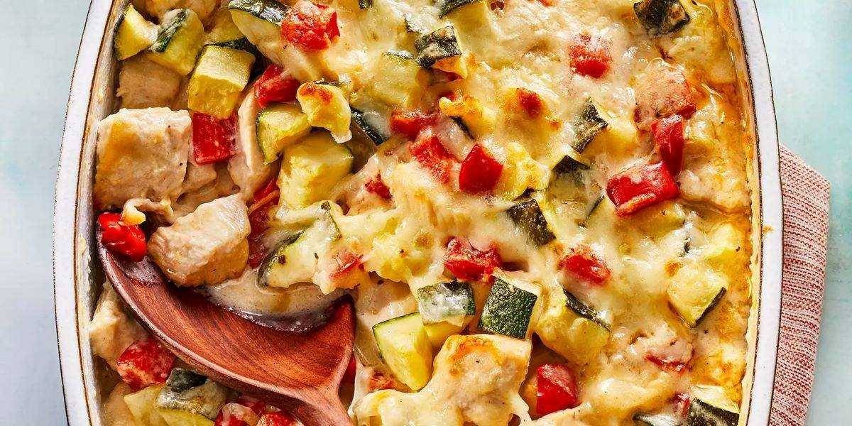 Chicken, Zucchini and Cheese Bake