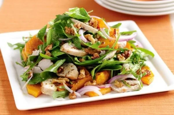 Roasted Chicken and Pumpkin Salad