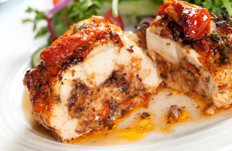 Mediterranean Stuffed Chicken Breasts