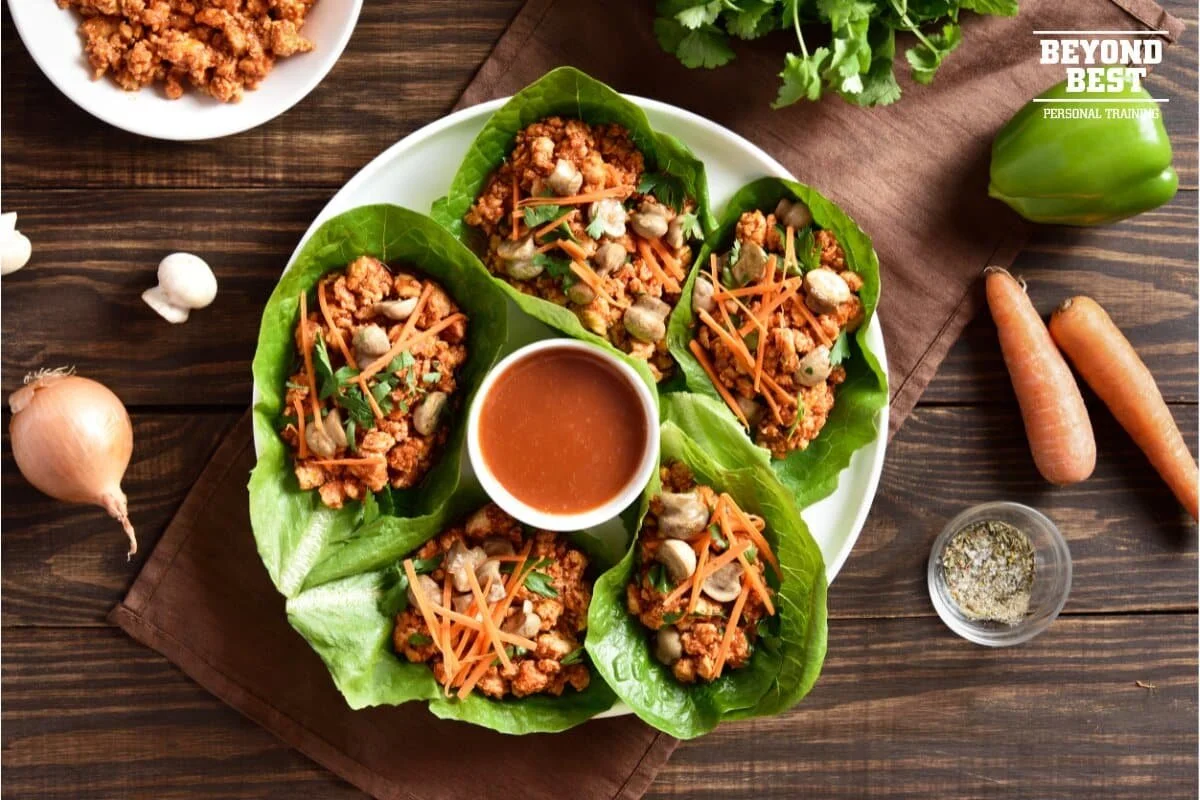Tasty Turkey Mince Lettuce Cups