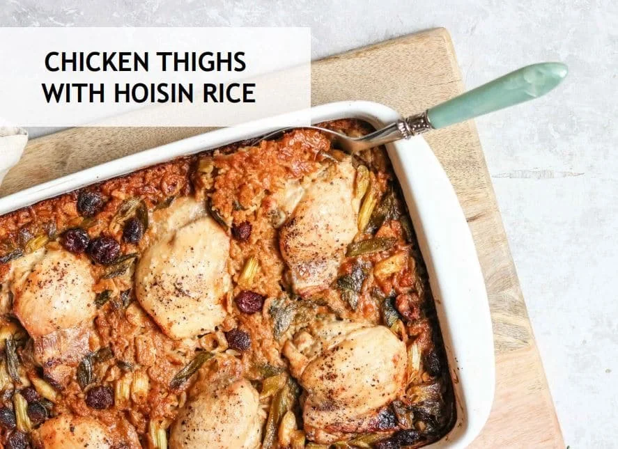 Chicken Thighs with Hoisin Rice