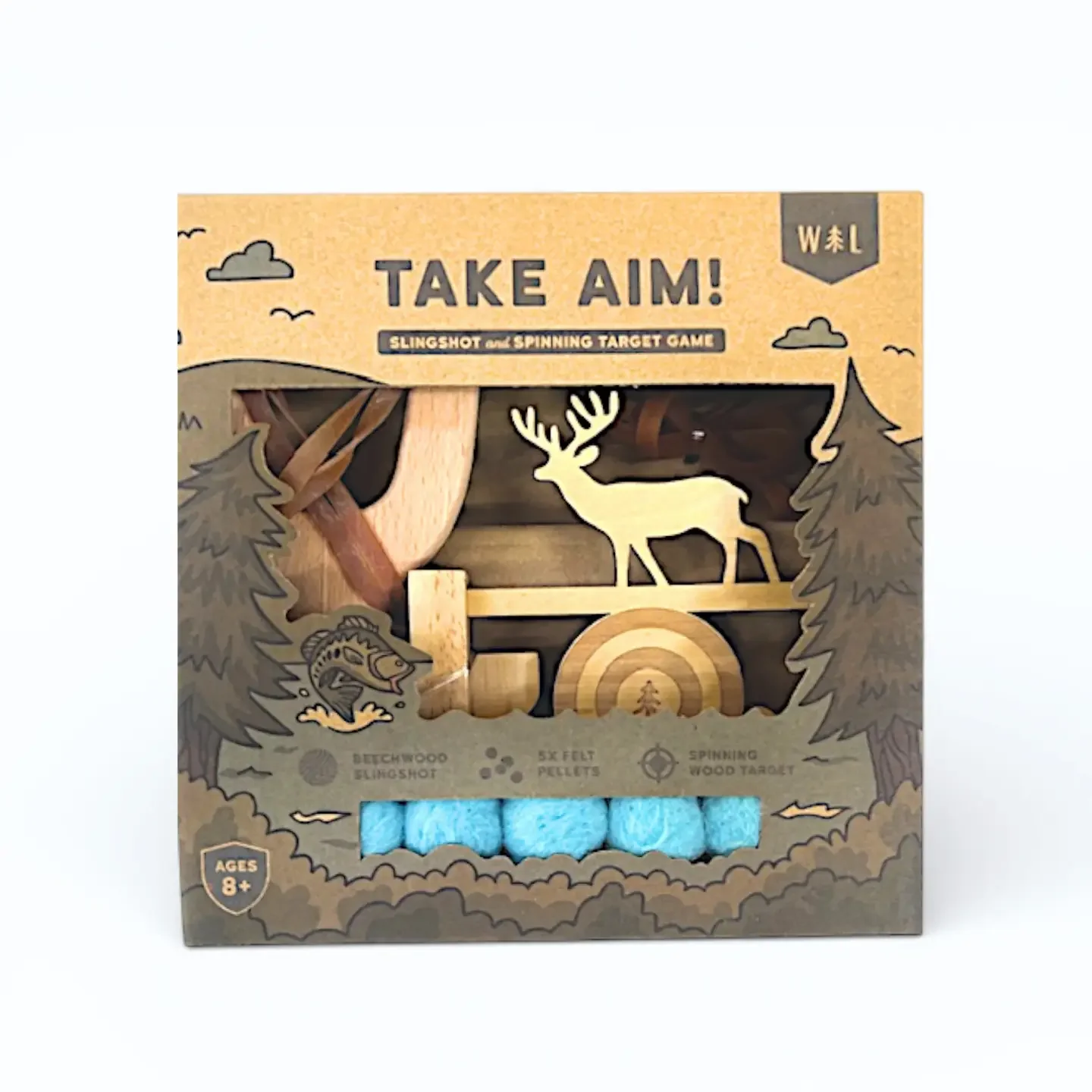 Take Aim! Slingshot & Spinning Target Game