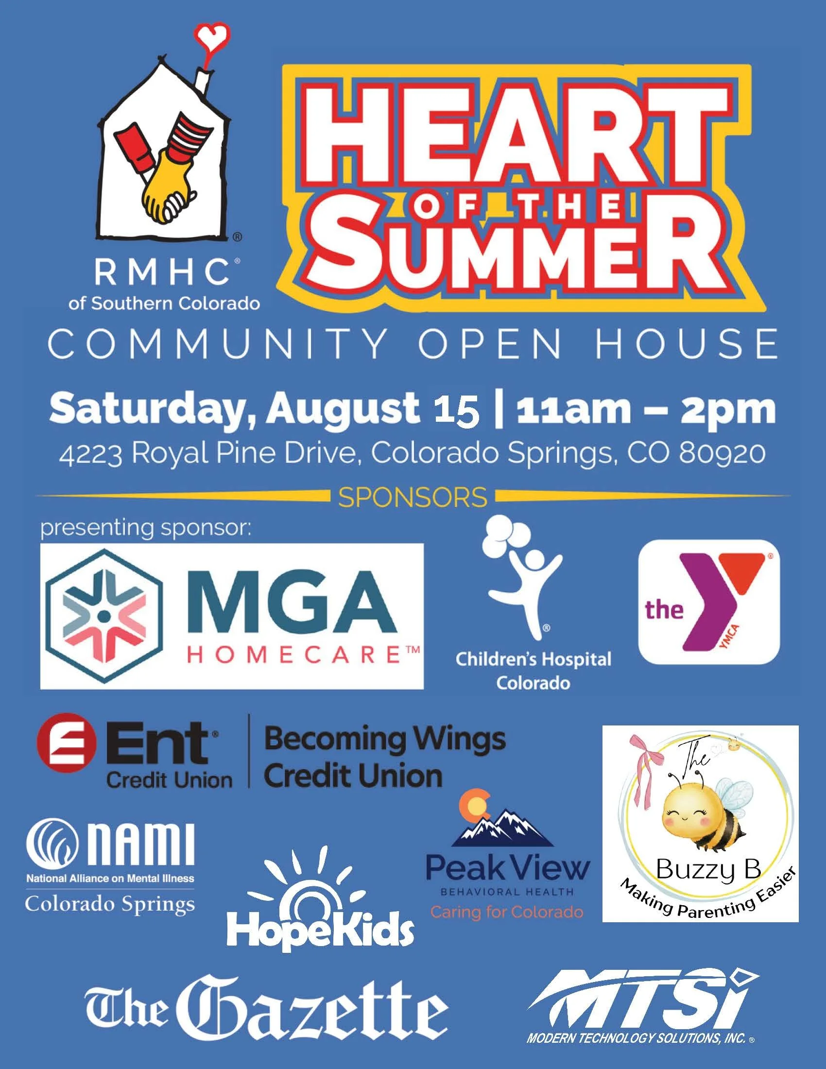 Ronald McDonald House Heart Of The Summer Community Open House!