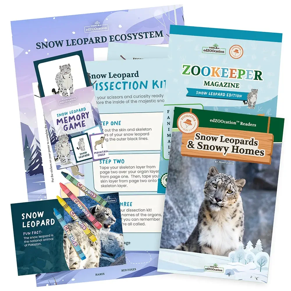 Wildlife Tree Snow Leopard Zookeeper Box 3 Ages 3-5.webp