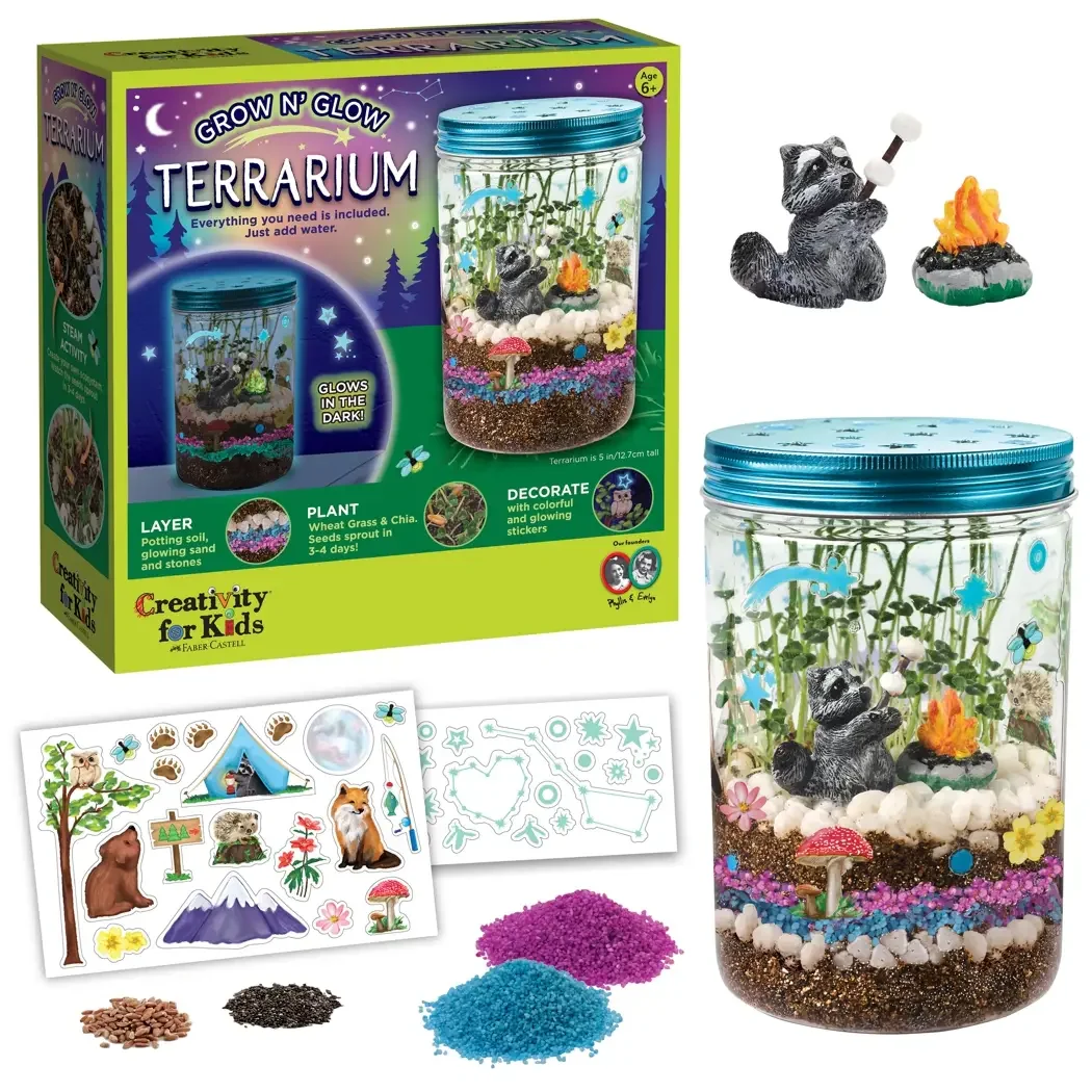 Grow N' Glow Terrarium Diy Craft Kit For Kids.webp