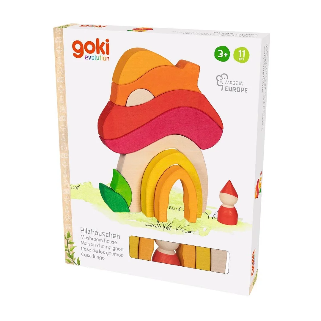Goki America Wooden Mushroom House