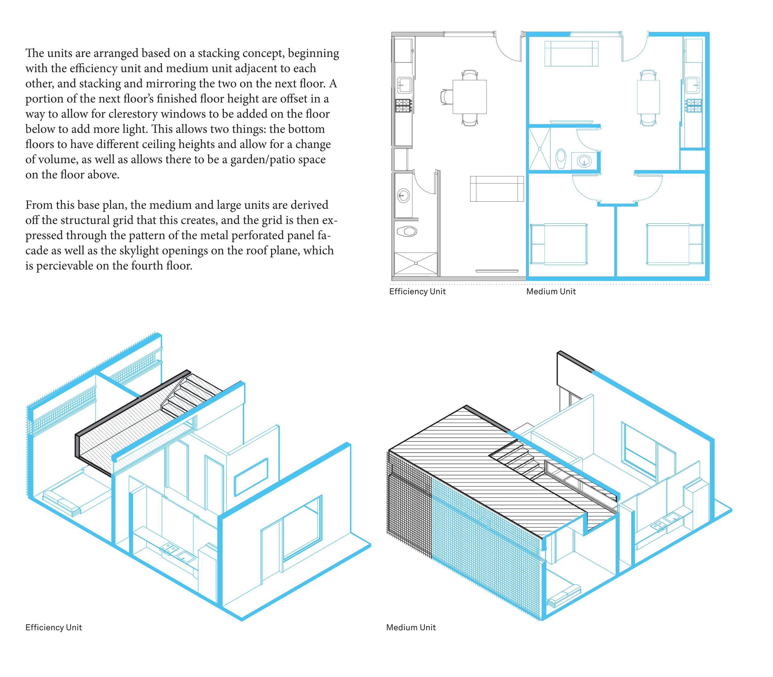 The building provides efficiency units to serve single adults as well as multi-bedroom units for families. 