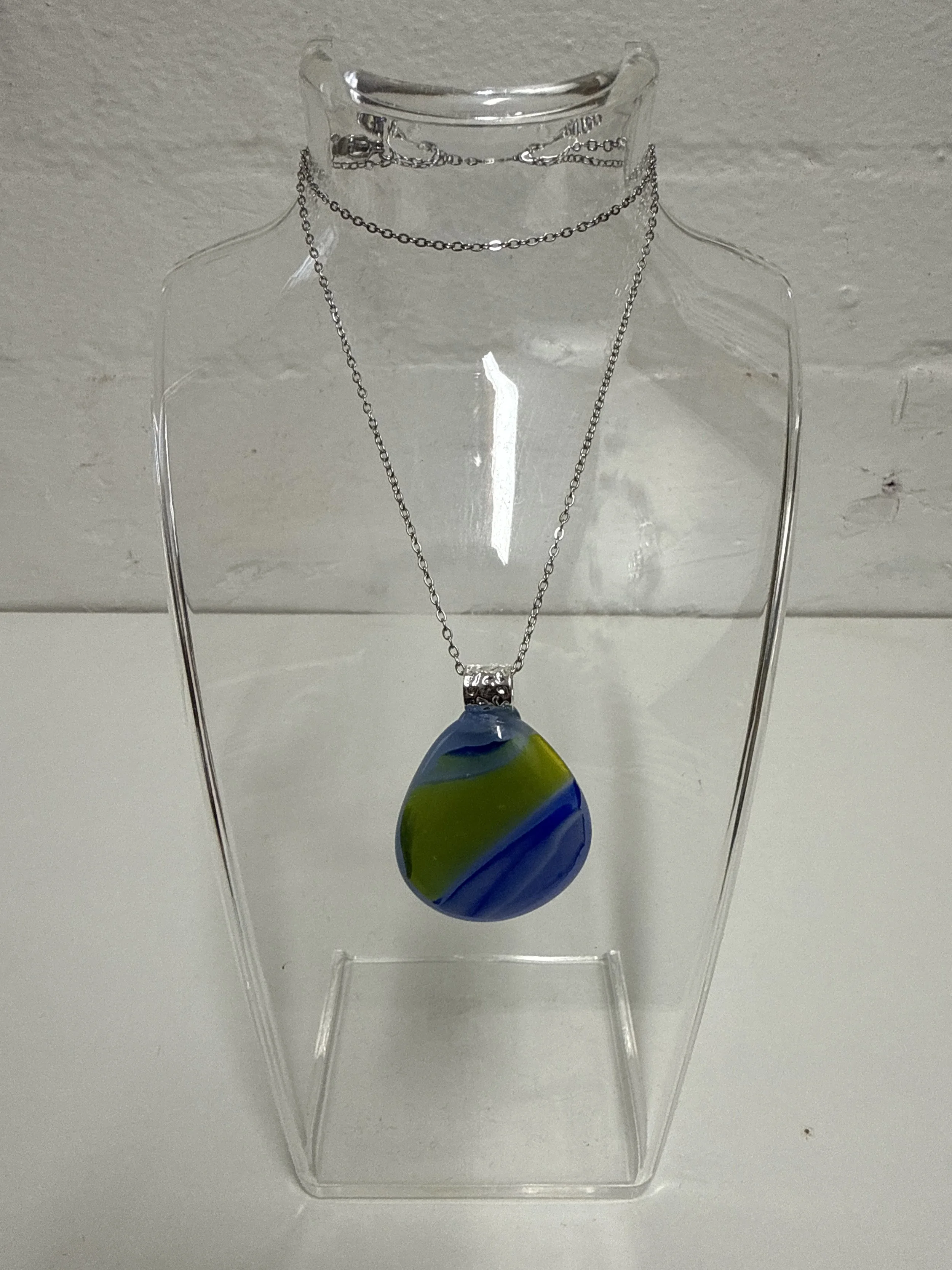 Artisan Pendant Blue with yellow band