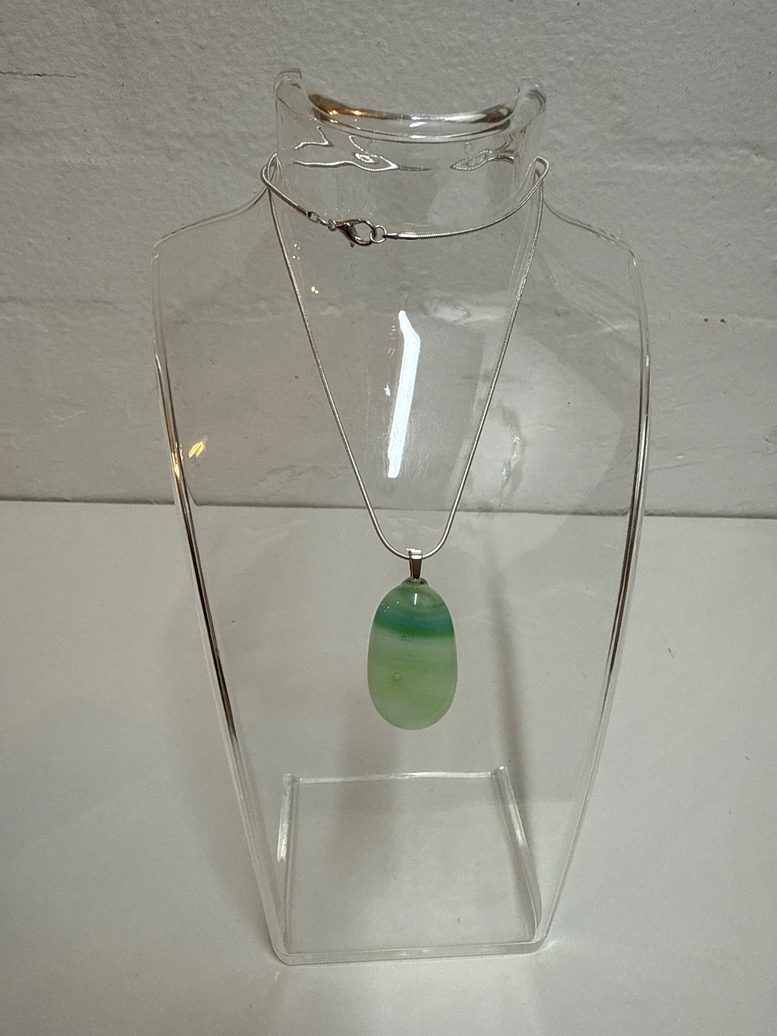 Artisan Pendant Green Blue White hue