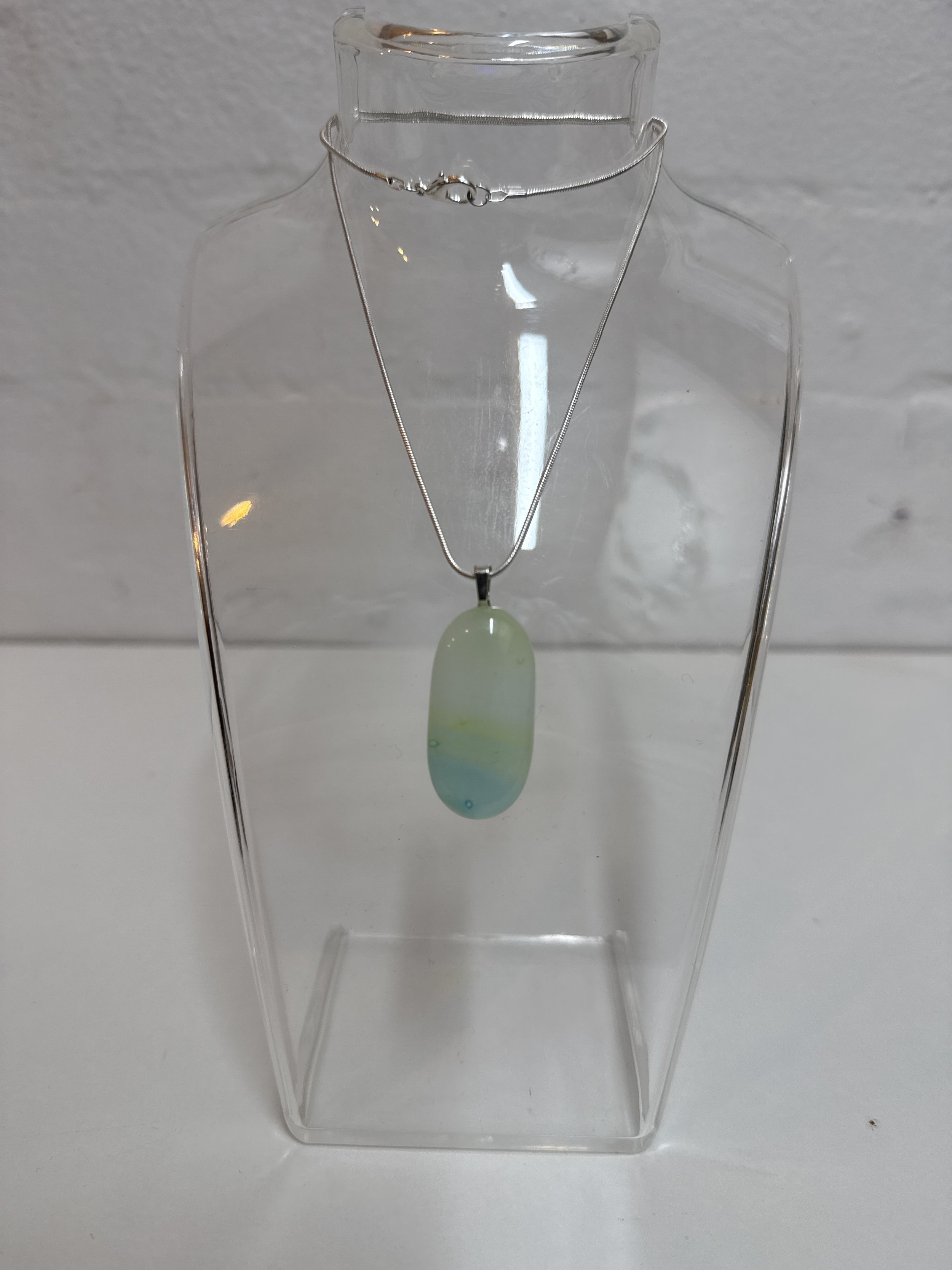 Artisan Pendant Green White Yellow hue