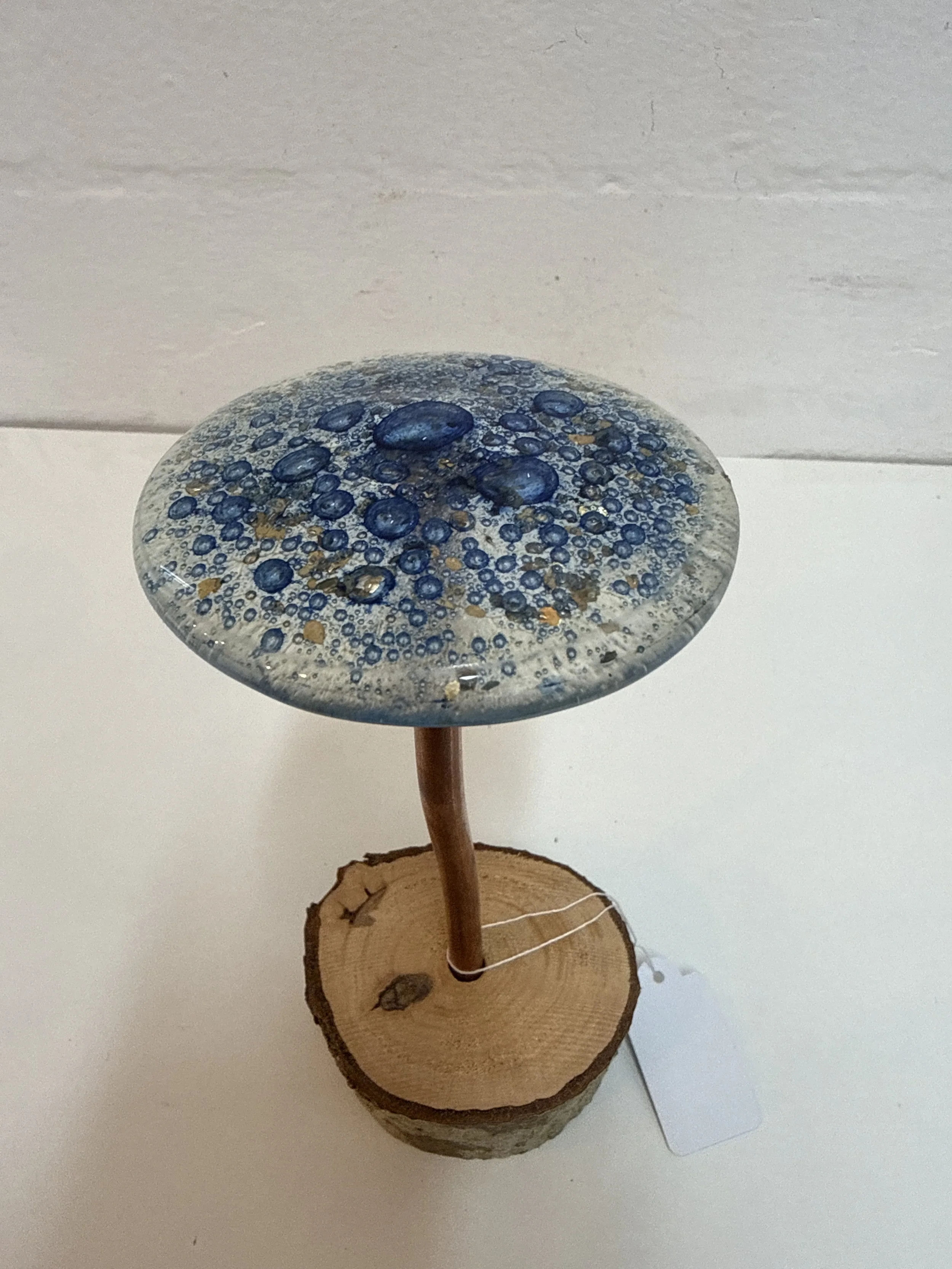 Glass fused mushroom