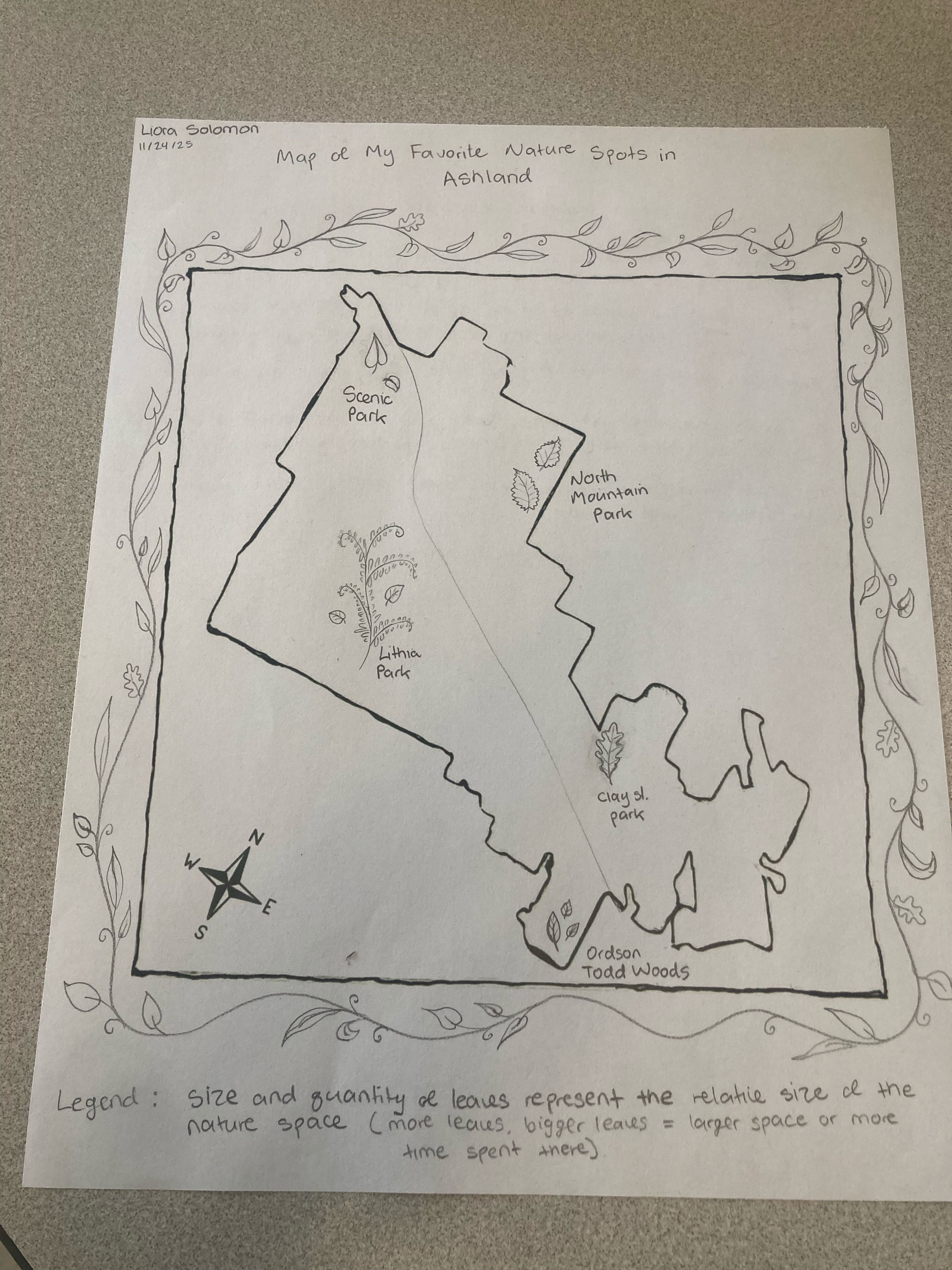 Liora Solomon, 1st map in Dr. Werner’s class