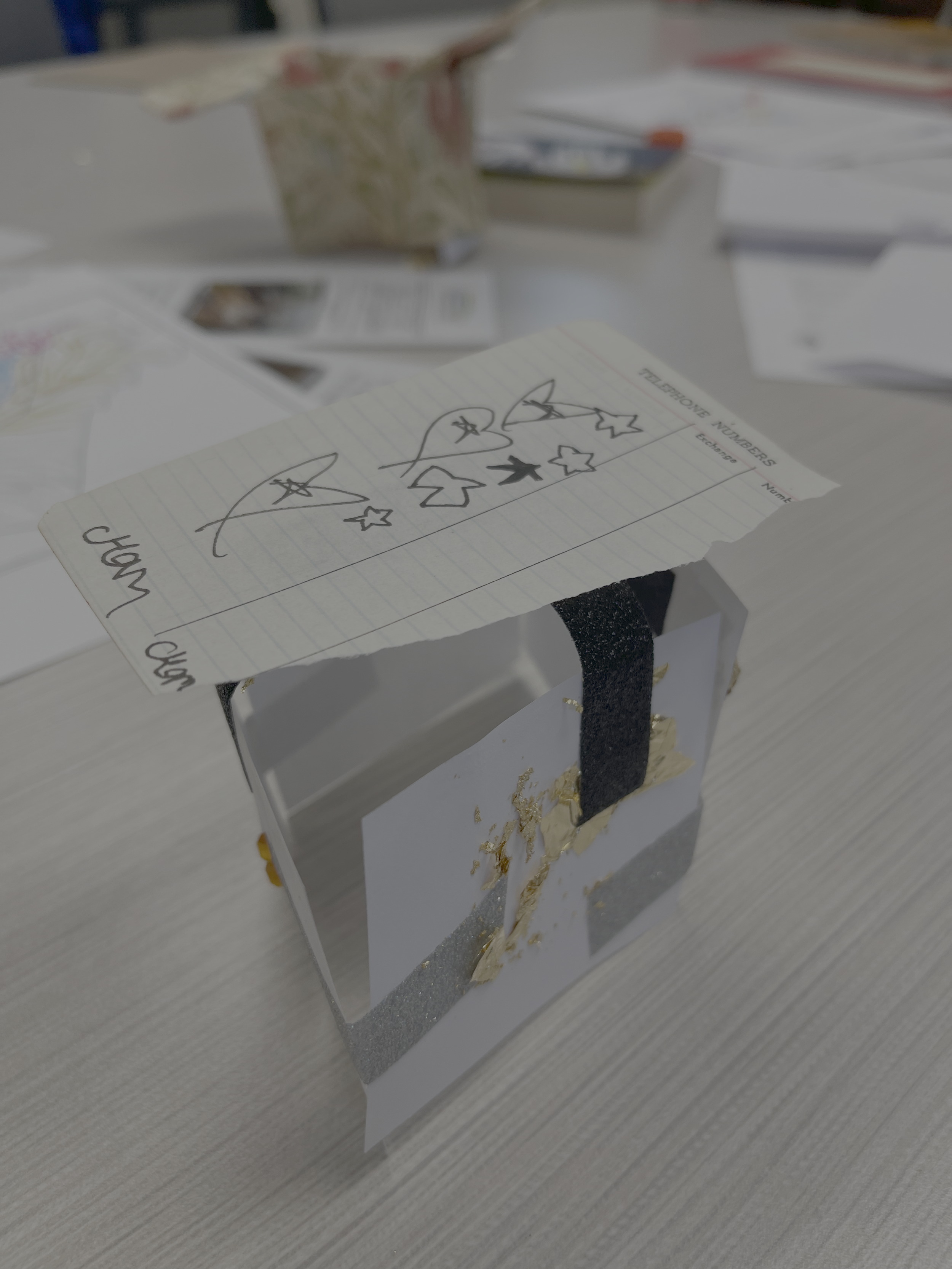 Char, elementary. Three dimensional Ashland treehouse. Created at Ashland Library Drop In.