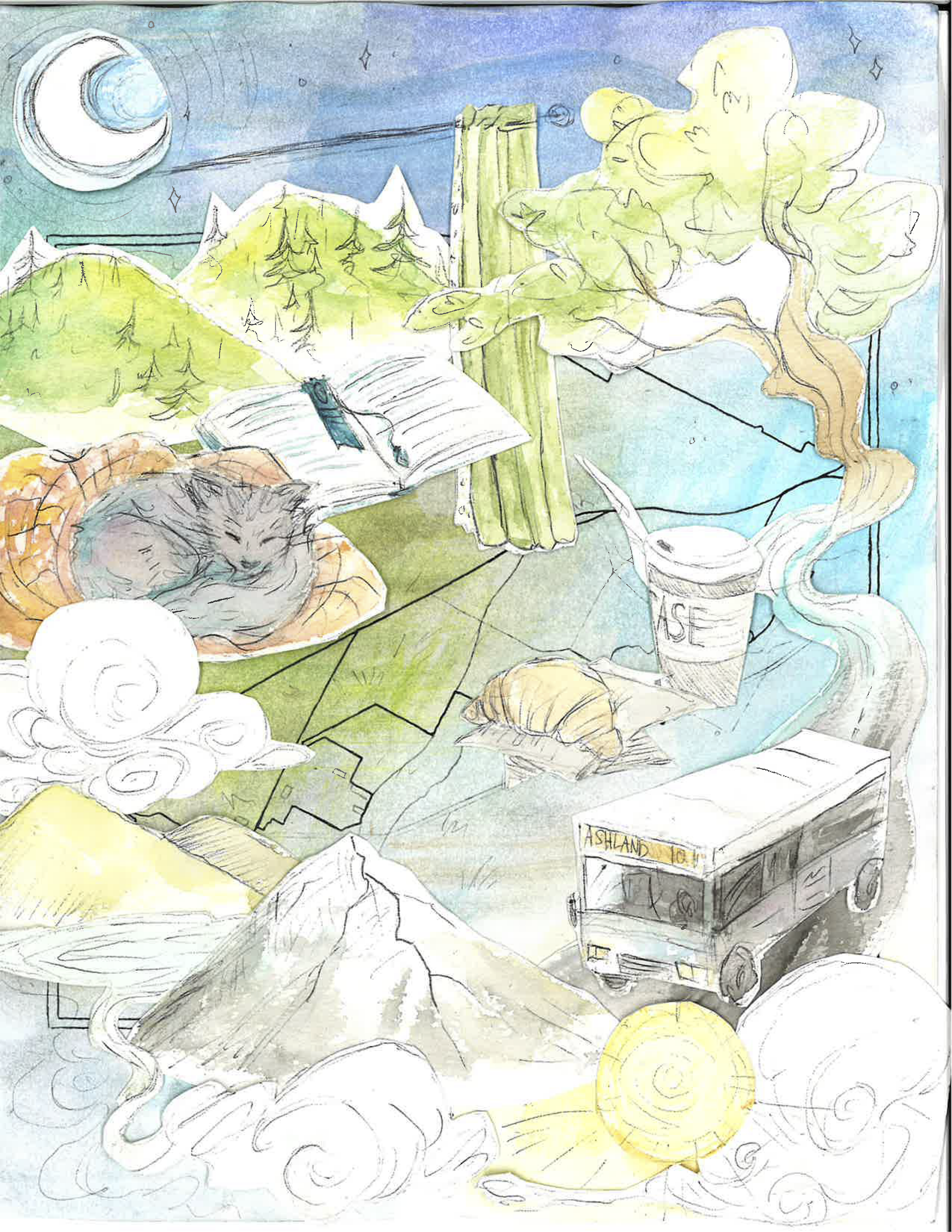 Cozy Escape by Rowan

This is a truly lovely town, in every sense of the word. The trees, the water, the mountains, the people. It's something approaching magical, and yet the beauty of it is so deeply embedded, so unassuming, that it oftentimes beco