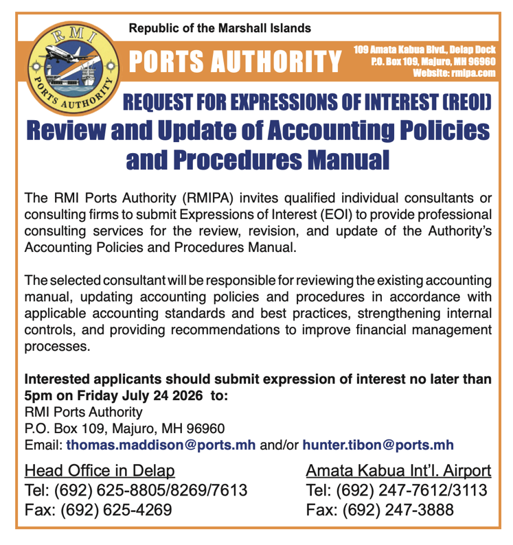 Request For Expression of Interest (REOI) 
