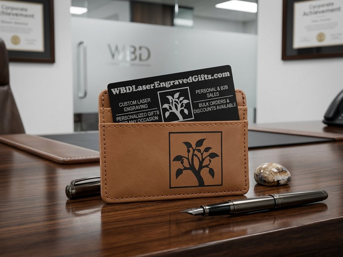 Laser Engraved Card Wallet