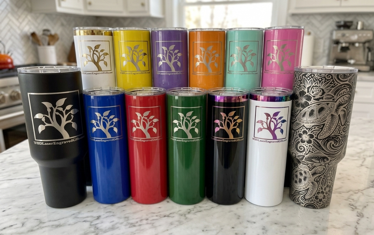 Laser Engraved Tumblers