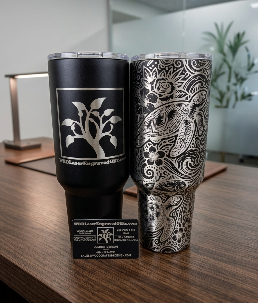 Laser Engraved Tumblers